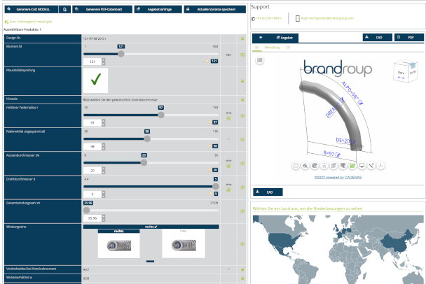 Performante Federn live auslegen Performante Federn live auslegen